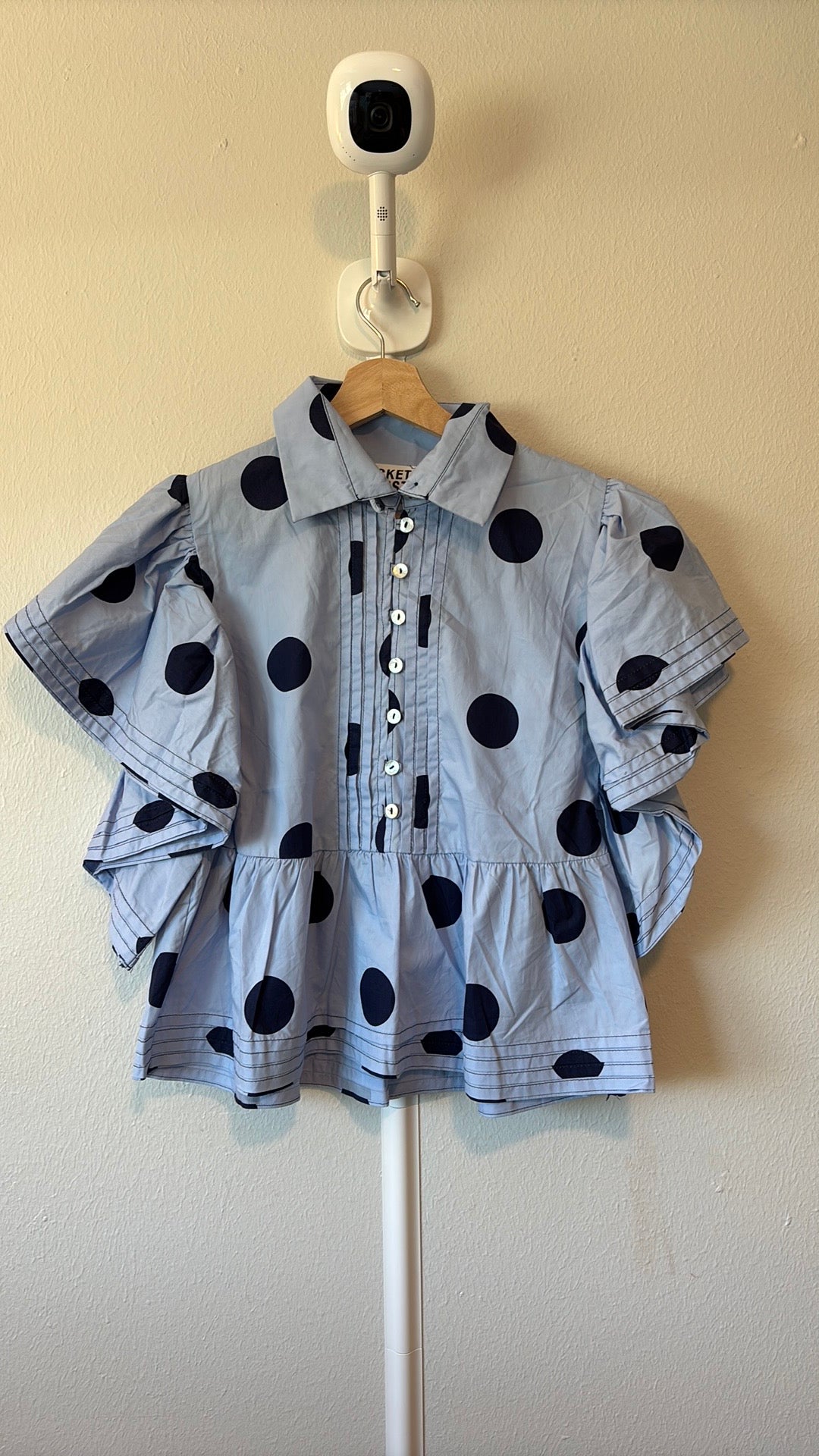 Ruffle Polka Dots Top