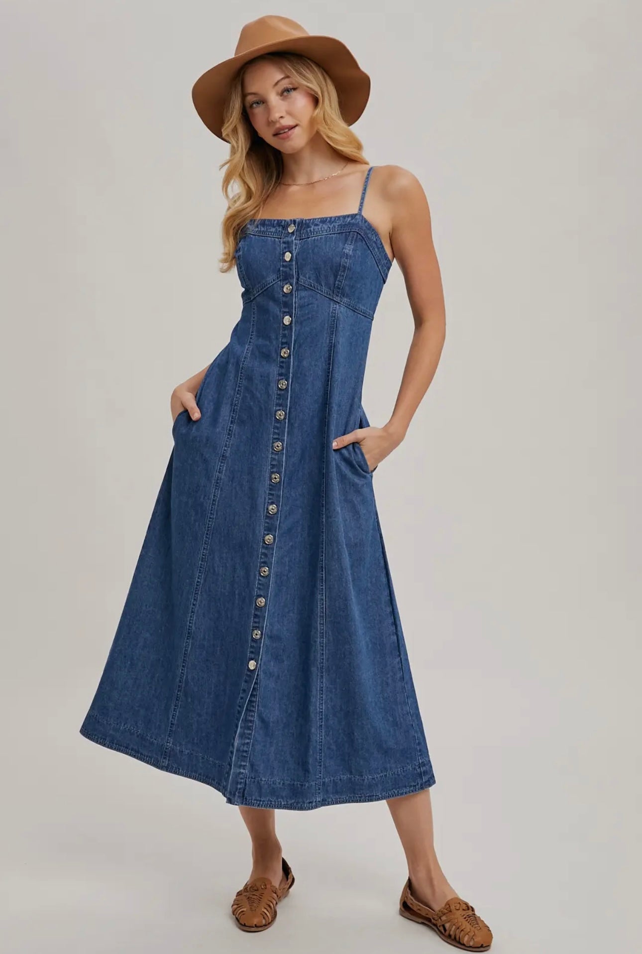 Matilda Button Down Denim Dress