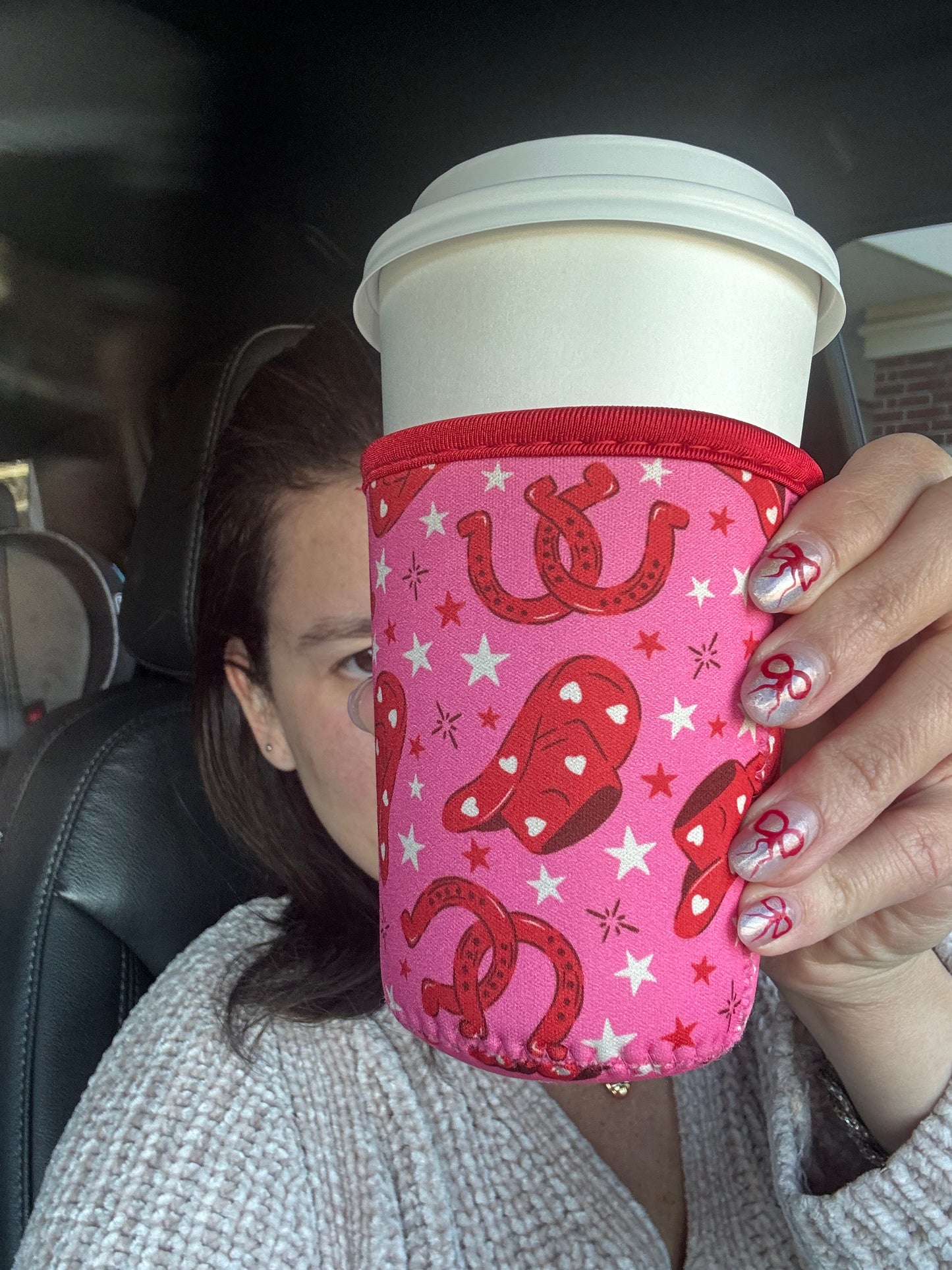 Cowgirl Valentine Coffee Sleeve