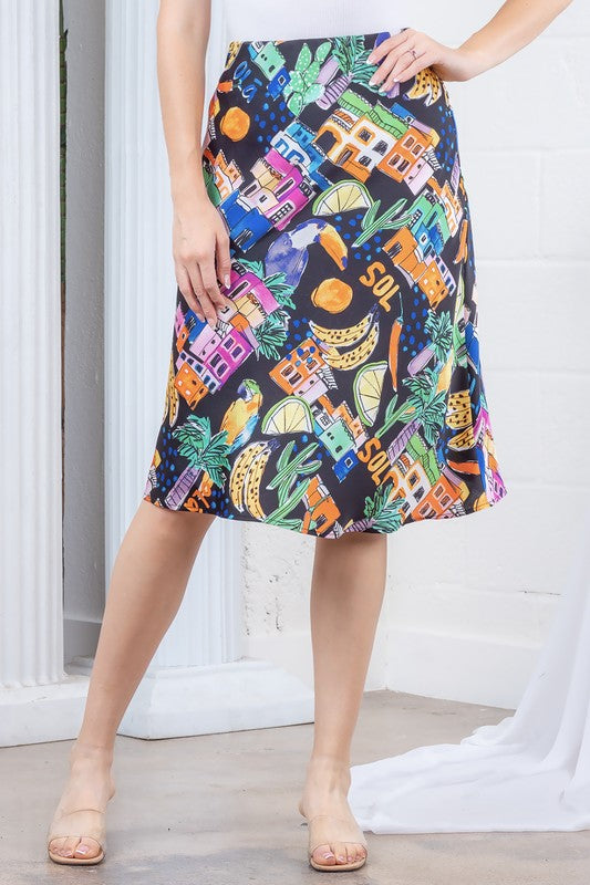 Brasil Satin Skirt