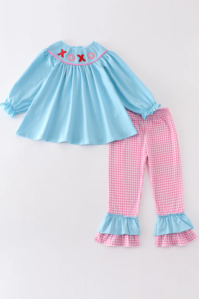 BLUE XOXO GIRL SET