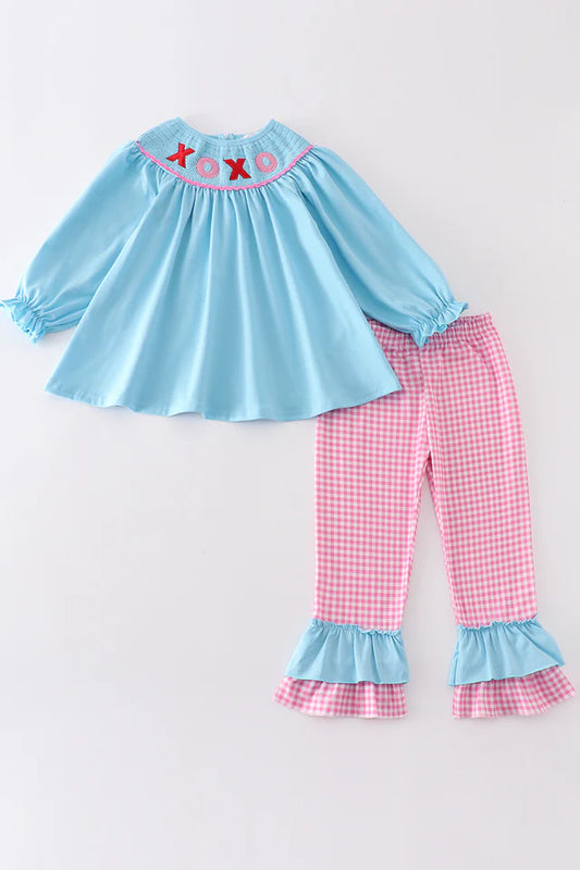 BLUE XOXO GIRL SET